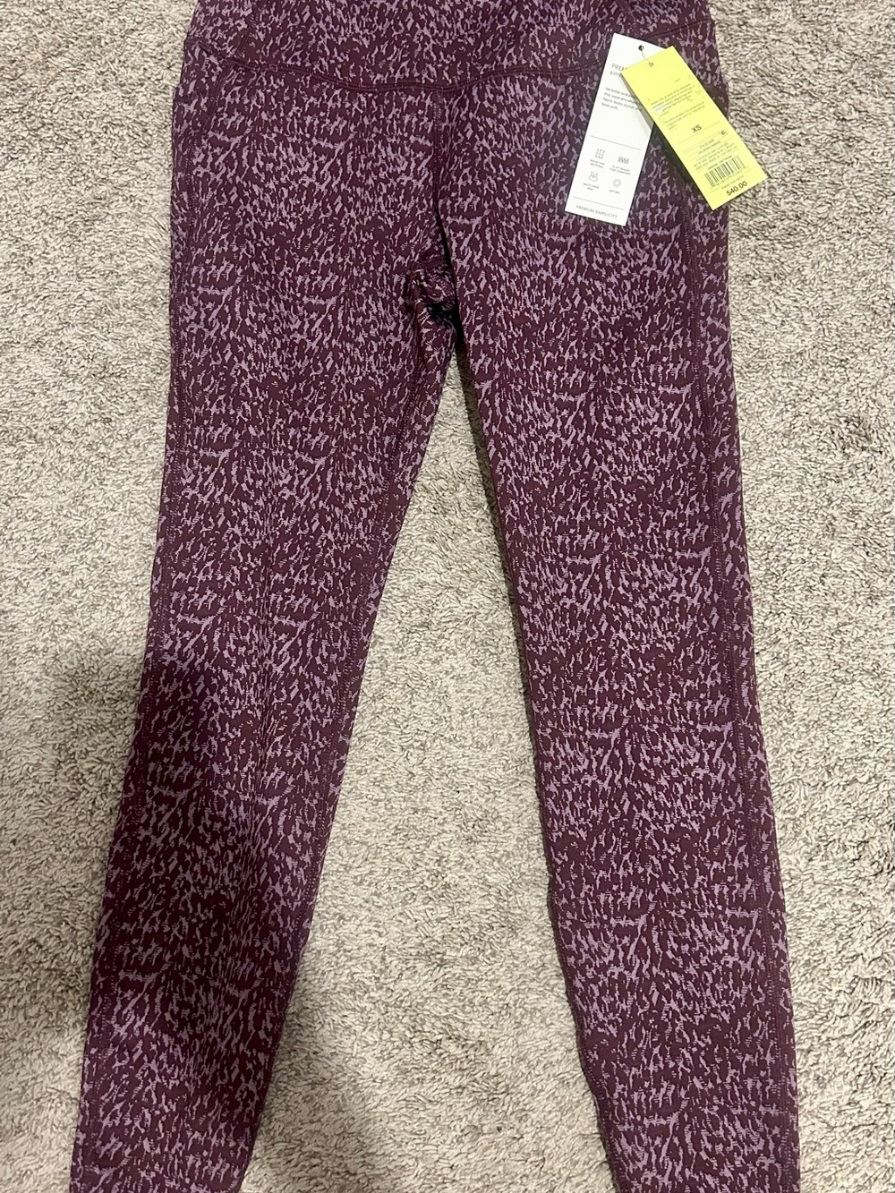 all in motion Plum Patterned Leggings